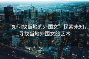 “如何找當(dāng)?shù)氐耐鈬碧剿魑粗?，尋找?dāng)?shù)赝鈬乃囆g(shù)