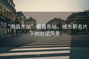 “南昌東站”南昌東站，城市新名片下的壯麗風(fēng)景