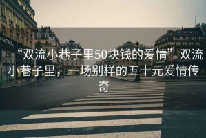 “雙流小巷子里50塊錢的愛情”雙流小巷子里，一場別樣的五十元愛情傳奇