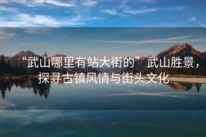 “武山哪里有站大街的”武山勝景，探尋古鎮(zhèn)風(fēng)情與街頭文化