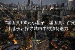 “城固縣100元小巷子”城固縣，百元小巷子，探尋城市中的獨(dú)特魅力