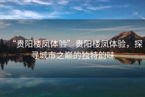 “貴陽(yáng)樓鳳體驗(yàn)”貴陽(yáng)樓鳳體驗(yàn)，探尋城市之巔的獨(dú)特韻味