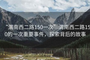 “渭南西二路150一次”渭南西二路150的一次重要事件，探索背后的故事