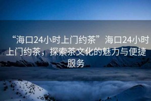“?？?4小時上門約茶”海口24小時上門約茶，探索茶文化的魅力與便捷服務(wù)