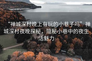 “禪城深村晚上有玩的小巷子嗎”禪城深村夜晚探秘，隱秘小巷中的夜生活魅力