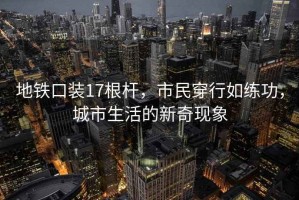 地鐵口裝17根桿，市民穿行如練功，城市生活的新奇現(xiàn)象