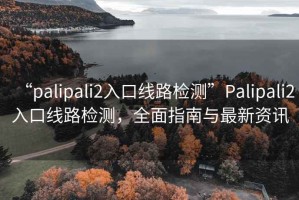 “palipali2入口線路檢測”Palipali2入口線路檢測，全面指南與最新資訊