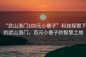 “武山洛門(mén)100元小巷子”科技探索下的武山洛門(mén)，百元小巷子的智慧之旅