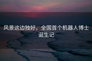 風(fēng)景這邊獨(dú)好，全國首個(gè)機(jī)器人博士誕生記