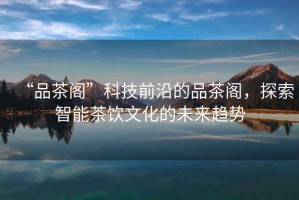 “品茶閣”科技前沿的品茶閣，探索智能茶飲文化的未來(lái)趨勢(shì)