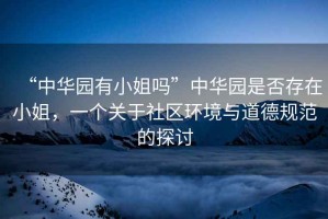 “中華園有小姐嗎”中華園是否存在小姐，一個(gè)關(guān)于社區(qū)環(huán)境與道德規(guī)范的探討