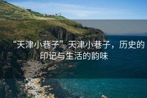 “天津小巷子”天津小巷子，歷史的印記與生活的韻味