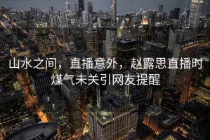 山水之間，直播意外，趙露思直播時煤氣未關引網(wǎng)友提醒