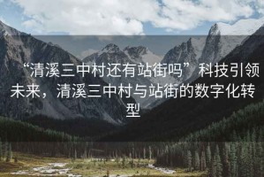 “清溪三中村還有站街嗎”科技引領(lǐng)未來，清溪三中村與站街的數(shù)字化轉(zhuǎn)型