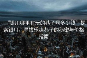 “銀川哪里有玩的巷子啊多少錢”探索銀川，尋找樂趣巷子的秘密與價格指南