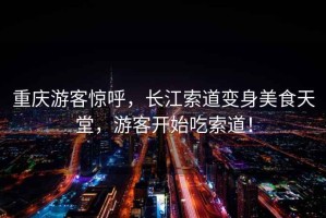 重慶游客驚呼，長(zhǎng)江索道變身美食天堂，游客開始吃索道！