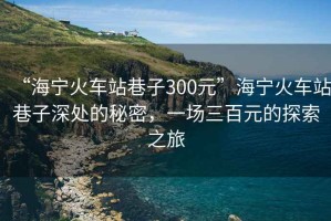 “海寧火車站巷子300元”海寧火車站巷子深處的秘密，一場三百元的探索之旅