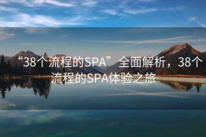 “38個(gè)流程的SPA”全面解析，38個(gè)流程的SPA體驗(yàn)之旅