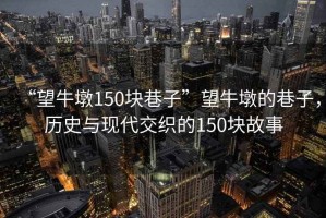 “望牛墩150塊巷子”望牛墩的巷子，歷史與現(xiàn)代交織的150塊故事