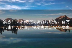 緊急！鳳陽鼓樓突發(fā)瓦片脫落，官方迅速介入調(diào)查，揭秘古建筑安全隱患