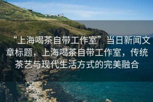 “上海喝茶自帶工作室”當日新聞文章標題，上海喝茶自帶工作室，傳統(tǒng)茶藝與現(xiàn)代生活方式的完美融合