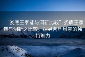 “婁底王家巷與洞新比較”婁底王家巷與洞新之比較，探尋兩地風(fēng)景的獨(dú)特魅力