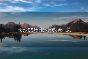 長沙95場:長沙95場匯總