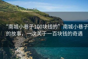 “南城小巷子100塊錢的”南城小巷子的故事，一次關(guān)于一百塊錢的奇遇