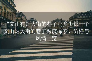 “文山有站大街的巷子嗎多少錢一個”文山站大街的巷子深度探索，價格與風(fēng)情一覽