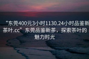 “東莞400元3小時1130.24小時品鑒新茶葉.cc”東莞品鑒新茶，探索茶葉的魅力時光