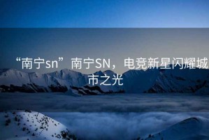 “南寧sn”南寧SN，電競(jìng)新星閃耀城市之光
