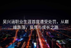 吳興涵職業(yè)生涯首度遭受處罰，從巔峰跌落，反思與成長之路