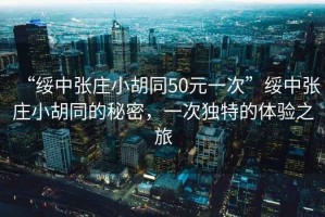 “綏中張莊小胡同50元一次”綏中張莊小胡同的秘密，一次獨特的體驗之旅