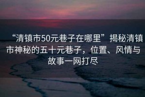 “清鎮(zhèn)市50元巷子在哪里”揭秘清鎮(zhèn)市神秘的五十元巷子，位置、風(fēng)情與故事一網(wǎng)打盡