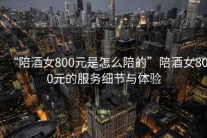 “陪酒女800元是怎么陪的”陪酒女800元的服務(wù)細(xì)節(jié)與體驗
