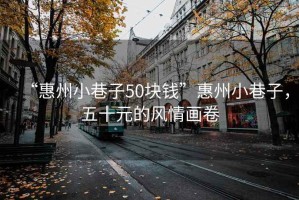 “惠州小巷子50塊錢(qián)”惠州小巷子，五十元的風(fēng)情畫(huà)卷
