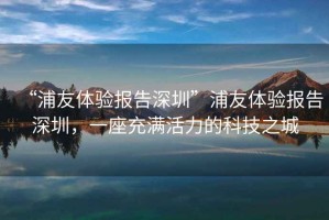 “浦友體驗報告深圳”浦友體驗報告深圳，一座充滿活力的科技之城