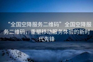 “全國空降服務(wù)二維碼”全國空降服務(wù)二維碼，重塑移動服務(wù)體驗(yàn)的新時代先鋒
