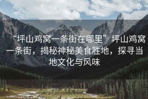 “坪山雞窩一條街在哪里”坪山雞窩一條街，揭秘神秘美食勝地，探尋當?shù)匚幕c風味