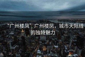 “廣州樓鳳”廣州樓鳳，城市天際線的獨(dú)特魅力
