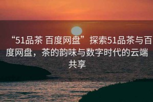 “51品茶 百度網(wǎng)盤”探索51品茶與百度網(wǎng)盤，茶的韻味與數(shù)字時代的云端共享