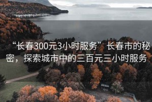 “長(zhǎng)春300元3小時(shí)服務(wù)”長(zhǎng)春市的秘密，探索城市中的三百元三小時(shí)服務(wù)