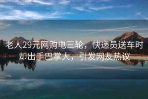 老人29元網(wǎng)購電三輪，快遞員送車時(shí)卻出手巴掌大，引發(fā)網(wǎng)友熱議