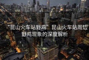 “昆山火車站野雞”昆山火車站周邊野雞現象的深度解析