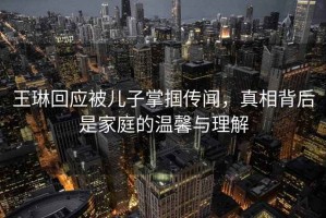王琳回應(yīng)被兒子掌摑傳聞，真相背后是家庭的溫馨與理解