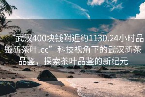 “武漢400塊錢附近約1130.24小時品鑒新茶葉.cc”科技視角下的武漢新茶品鑒，探索茶葉品鑒的新紀元