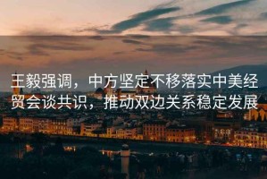 王毅強(qiáng)調(diào)，中方堅(jiān)定不移落實(shí)中美經(jīng)貿(mào)會(huì)談共識，推動(dòng)雙邊關(guān)系穩(wěn)定發(fā)展