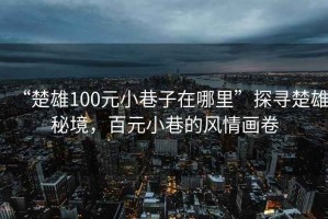 “楚雄100元小巷子在哪里”探尋楚雄秘境，百元小巷的風(fēng)情畫卷