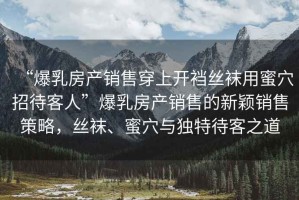 “爆乳房產(chǎn)銷售穿上開襠絲襪用蜜穴招待客人”爆乳房產(chǎn)銷售的新穎銷售策略，絲襪、蜜穴與獨(dú)特待客之道