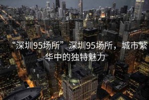 “深圳95場(chǎng)所”深圳95場(chǎng)所，城市繁華中的獨(dú)特魅力
